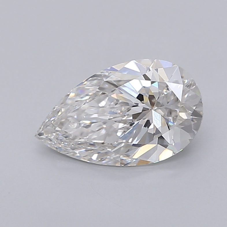 1.53 Carat Pear Shaped, Ideal Cut, F Color, VVS2 Clarity, IGI Certified Lab Grown Diamond