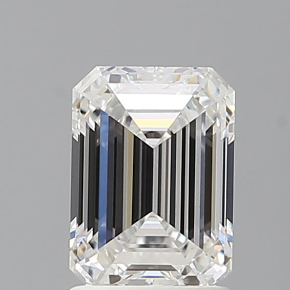 1.58 Carat Emerald Shaped, Ideal Cut, E Color, VVS2 Clarity, IGI Certified Lab Grown Diamond