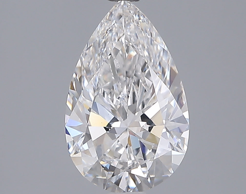 1.91 Carat Pear Shaped, Ideal Cut, D Color, VS1 Clarity, IGI Certified Lab Grown Diamond