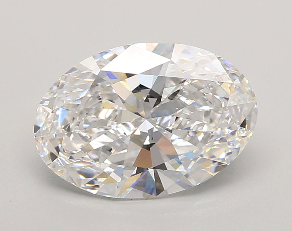 3.48 Carat Oval Shaped, Ideal Cut, D Color, VS1 Clarity, IGI Certified Lab Grown Diamond