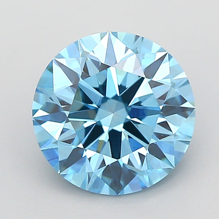 2.53 Carat Round Shaped, Ideal Cut, VS1 Clarity, IGI Certified Lab Grown Diamond