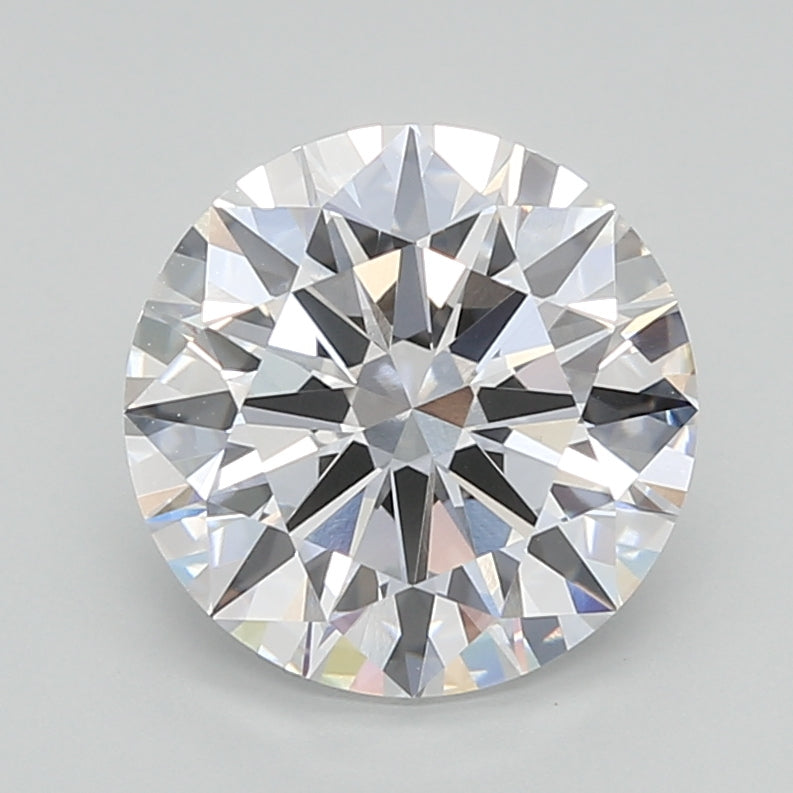 2.52 Carat Round Shaped, Ideal Cut, D Color, VVS2 Clarity, IGI Certified Lab Grown Diamond