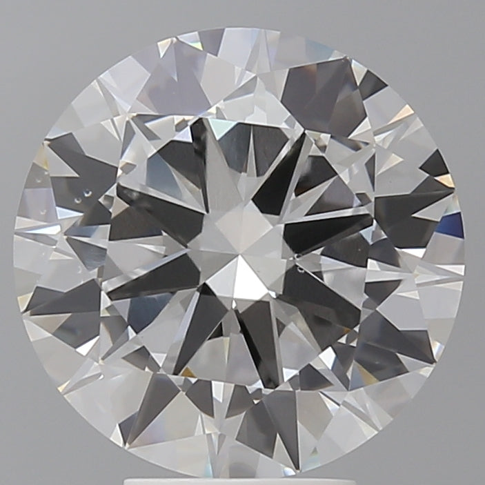 5.54 Carat Round Shaped, Excellent Cut, F Color, VS1 Clarity, IGI Certified Lab Grown Diamond