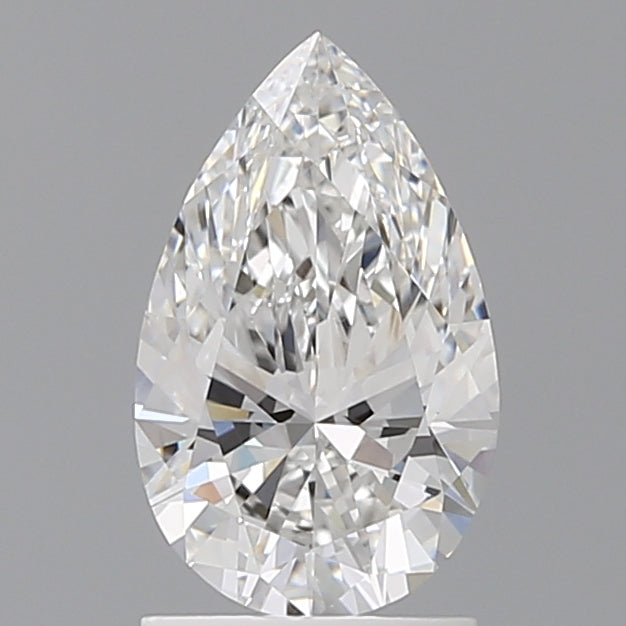 1.57 Carat Pear Shaped, Ideal Cut, E Color, VVS2 Clarity, IGI Certified Lab Grown Diamond