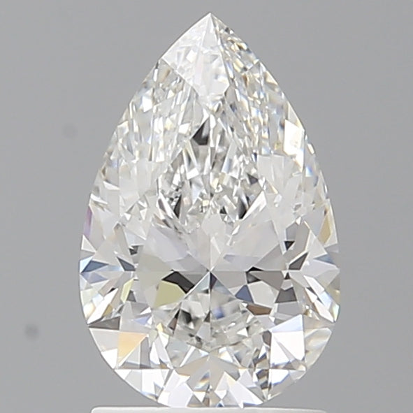 1.56 Carat Pear Shaped, Ideal Cut, E Color, VVS2 Clarity, IGI Certified Lab Grown Diamond