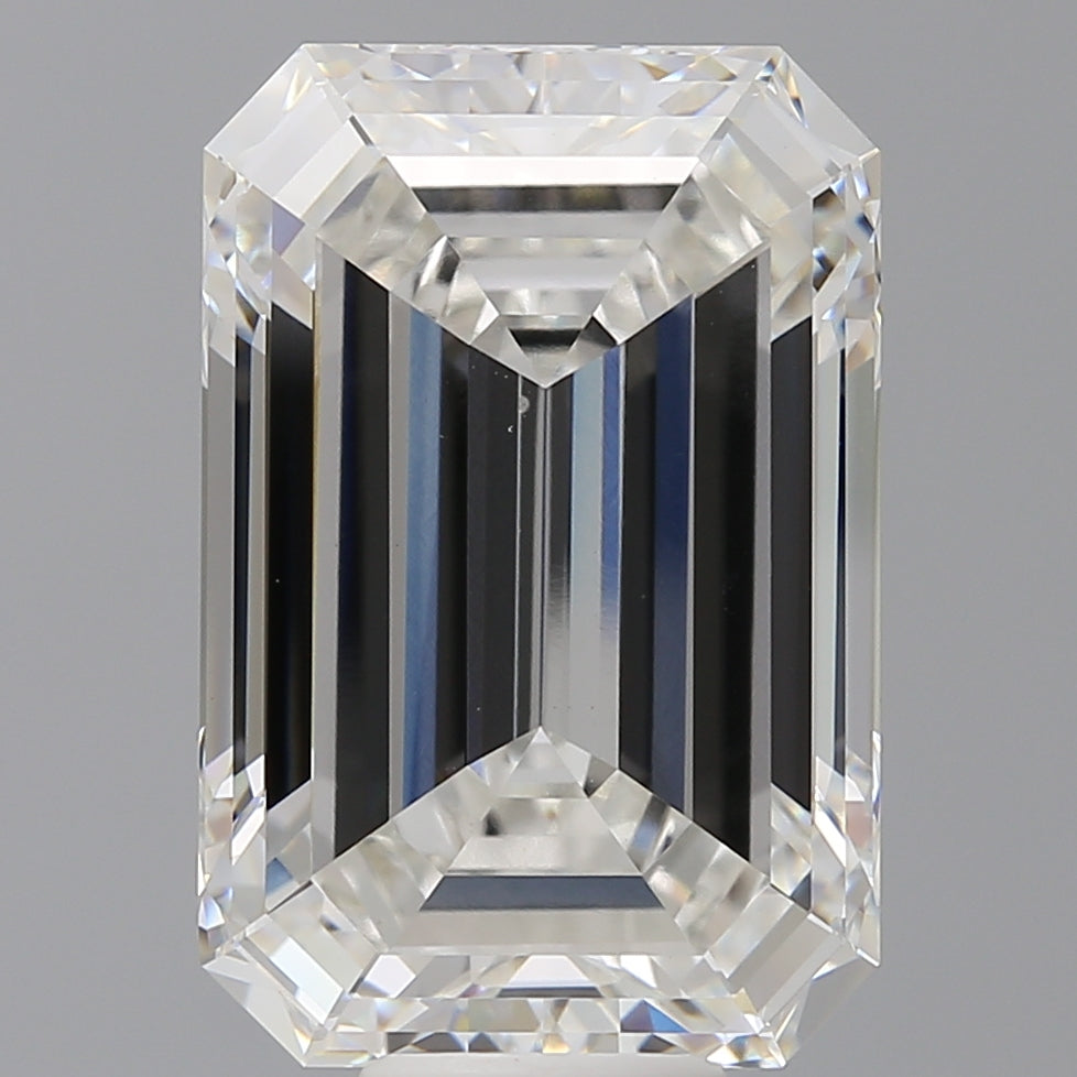 12.60 Carat Emerald Shaped, Ideal Cut, F Color, VS1 Clarity, IGI Certified Lab Grown Diamond