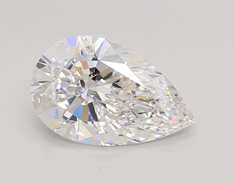 2.06 Carat Pear Shaped, Ideal Cut, D Color, VVS1 Clarity, IGI Certified Lab Grown Diamond