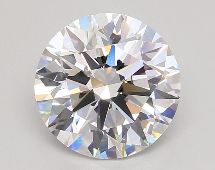 3.04 Carat Round Shaped, Ideal Cut, D Color, VVS2 Clarity, IGI Certified Lab Grown Diamond