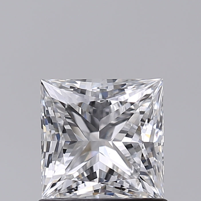 1.00 Carat Princess Shaped, Excellent Cut, E Color, VS1 Clarity, IGI Certified Lab Grown Diamond