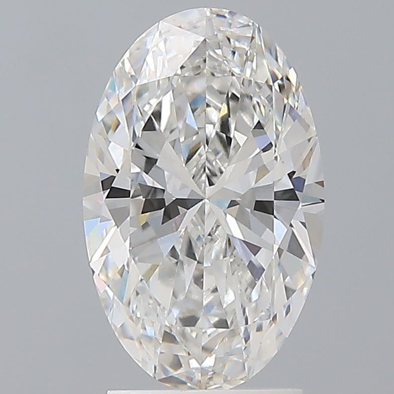 2.55 Carat Oval Shaped, Ideal Cut, E Color, VVS2 Clarity, IGI Certified Lab Grown Diamond
