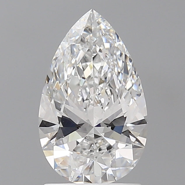 1.60 Carat Pear Shaped, Ideal Cut, D Color, VS1 Clarity, IGI Certified Lab Grown Diamond