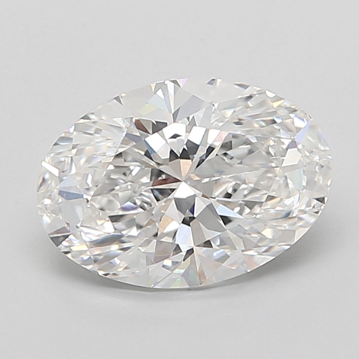 3.76 Carat Oval Shaped, Ideal Cut, E Color, VVS2 Clarity, IGI Certified Lab Grown Diamond