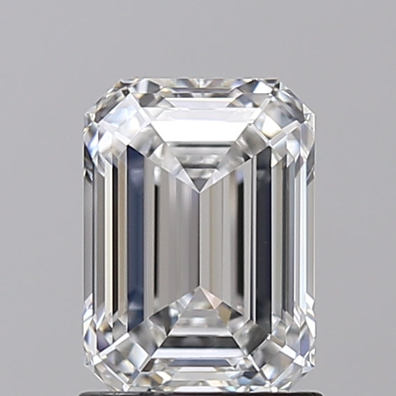 1.55 Carat Emerald Shaped, Ideal Cut, D Color, VS1 Clarity, IGI Certified Lab Grown Diamond