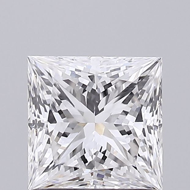 1.09 Carat Princess Shaped, Ideal Cut, E Color, VS1 Clarity, IGI Certified Lab Grown Diamond