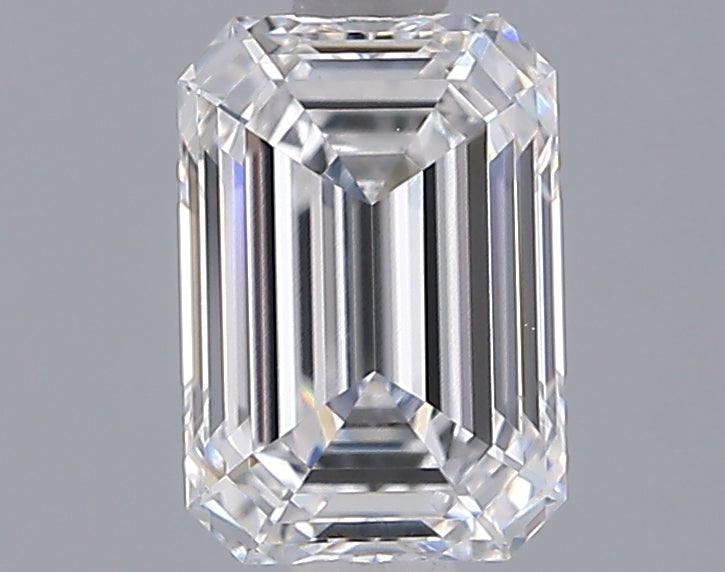 1.52 Carat Emerald Shaped, Ideal Cut, D Color, VVS2 Clarity, IGI Certified Lab Grown Diamond