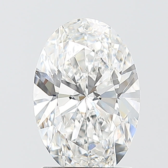 1.50 Carat Oval Shaped, Ideal Cut, E Color, VVS2 Clarity, IGI Certified Lab Grown Diamond