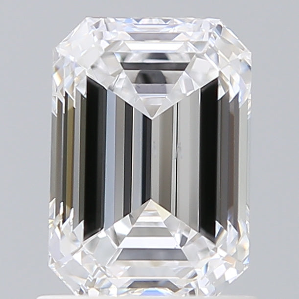 1.52 Carat Emerald Shaped, Ideal Cut, D Color, VS2 Clarity, IGI Certified Lab Grown Diamond