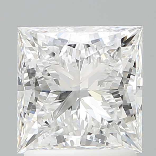 1.81 Carat Princess Shaped, Ideal Cut, D Color, VVS2 Clarity, IGI Certified Lab Grown Diamond