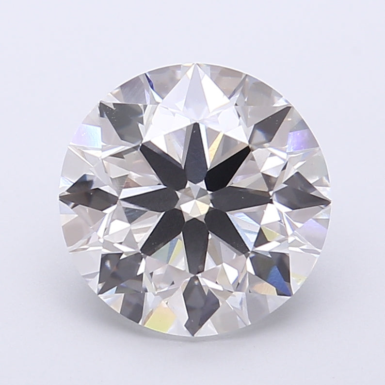 3.52 Carat Round Shaped, Ideal Cut, E Color, VVS2 Clarity, IGI Certified Lab Grown Diamond