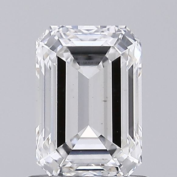 1.00 Carat Emerald Shaped, Ideal Cut, F Color, VS1 Clarity, IGI Certified Lab Grown Diamond