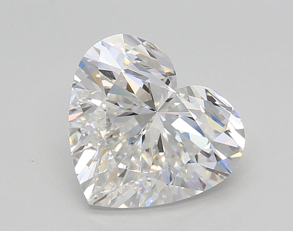 3.00 Carat Heart Shaped, Ideal Cut, E Color, VS1 Clarity, GIA Certified Lab Grown Diamond