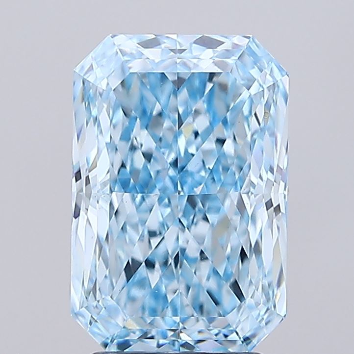 3.02 Carat Radiant Shaped, Ideal Cut, VS1 Clarity, IGI Certified Lab Grown Diamond