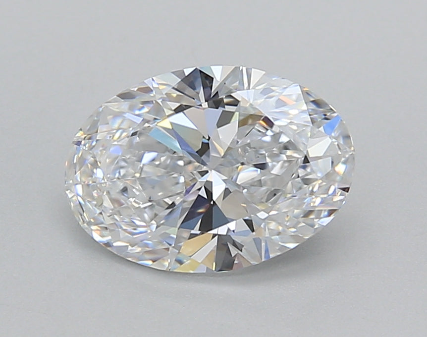 1.50 Carat Oval Shaped, Excellent Cut, D Color, VVS1 Clarity, IGI Certified Lab Grown Diamond