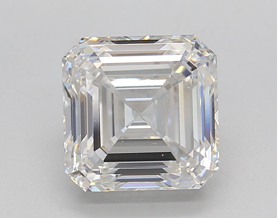 3.00 Carat Asscher Shaped, Ideal Cut, G Color, VS2 Clarity, IGI Certified Lab Grown Diamond