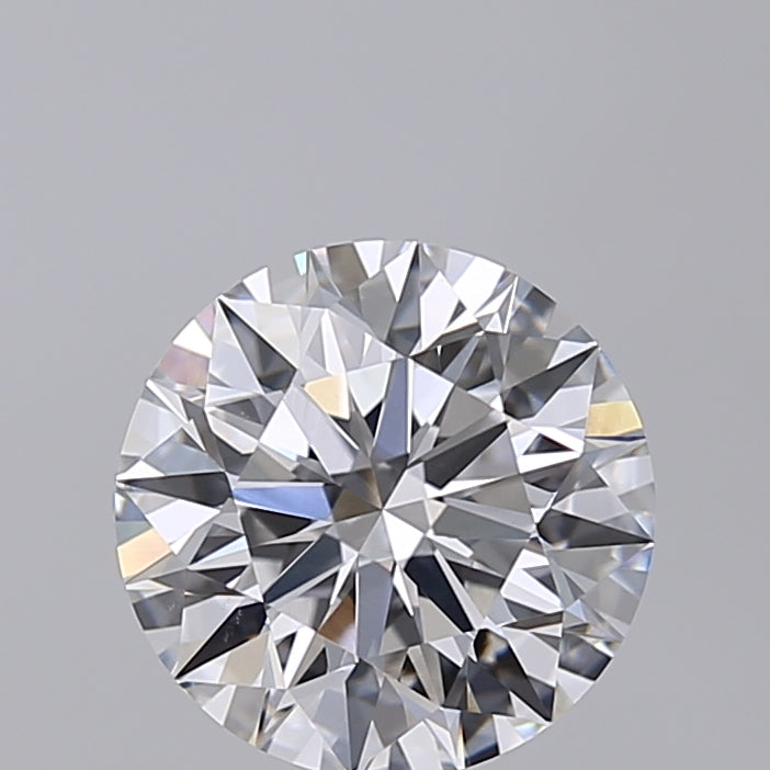 2.00 Carat Round Shaped, Excellent Cut, D Color, VVS2 Clarity, IGI Certified Lab Grown Diamond