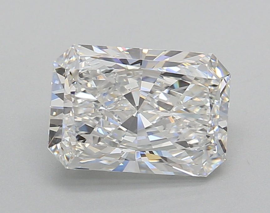 2.02 Carat Radiant Shaped, Excellent Cut, E Color, VVS2 Clarity, IGI Certified Lab Grown Diamond