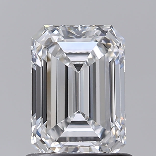 1.02 Carat Emerald Shaped, Excellent Cut, D Color, VVS2 Clarity, IGI Certified Lab Grown Diamond