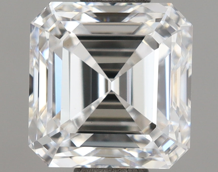 1.50 Carat Asscher Shaped, Excellent Cut, D Color, VVS2 Clarity, IGI Certified Lab Grown Diamond