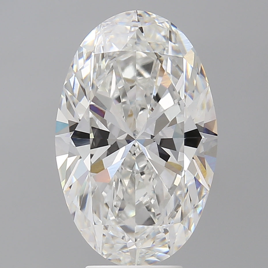 6.05 Carat Oval Shaped, Ideal Cut, E Color, VVS2 Clarity, IGI Certified Lab Grown Diamond