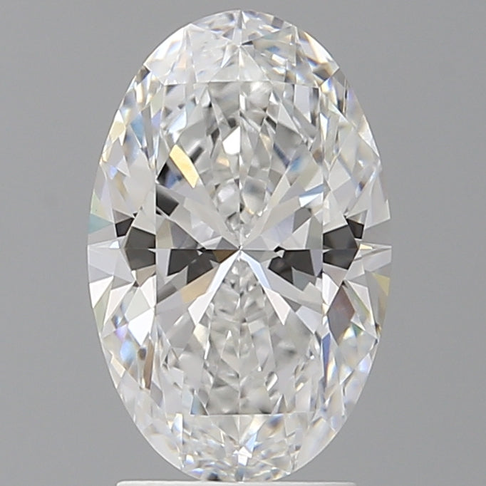 2.60 Carat Oval Shaped, Ideal Cut, D Color, VVS2 Clarity, IGI Certified Lab Grown Diamond