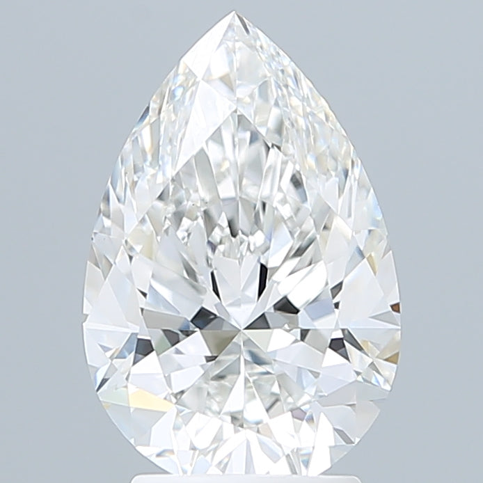 3.06 Carat Pear Shaped, Ideal Cut, E Color, VVS2 Clarity, IGI Certified Lab Grown Diamond