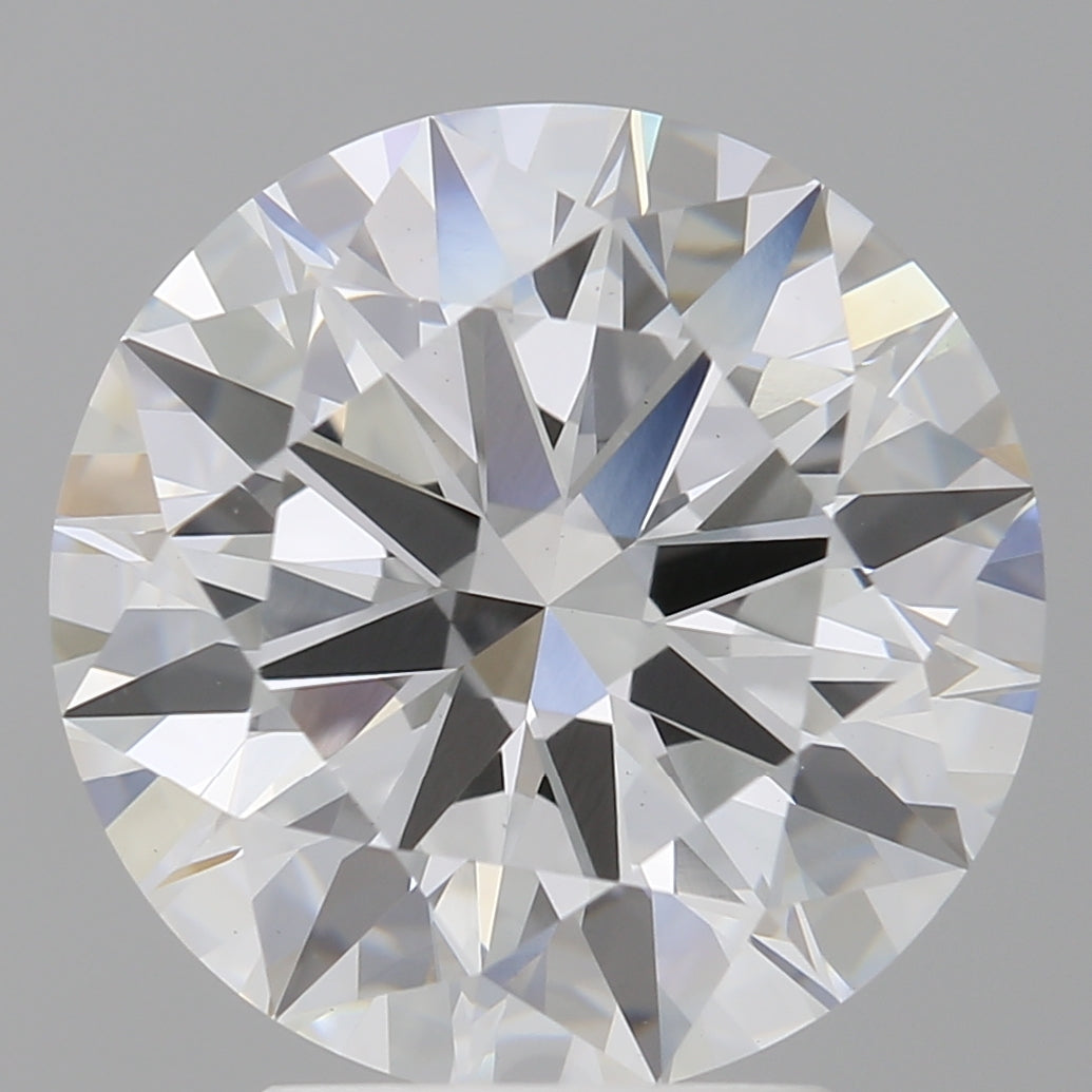 4.10 Carat Round Shaped, Ideal Cut, E Color, VVS2 Clarity, IGI Certified Lab Grown Diamond