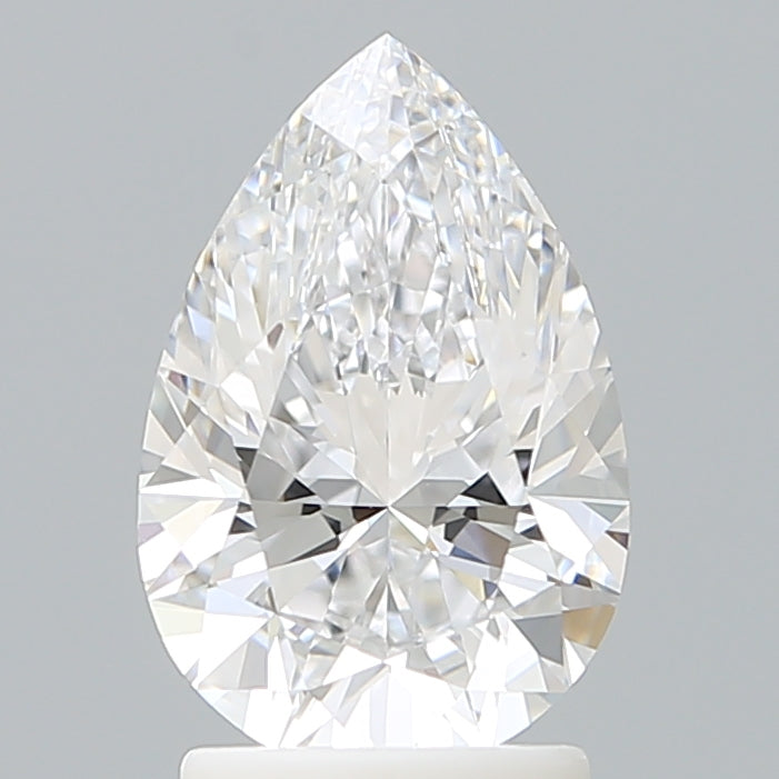 2.18 Carat Pear Shaped, Excellent Cut, D Color, VVS2 Clarity, IGI Certified Lab Grown Diamond