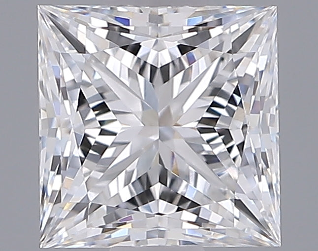 1.07 Carat Princess Shaped, Ideal Cut, E Color, VVS1 Clarity, IGI Certified Lab Grown Diamond