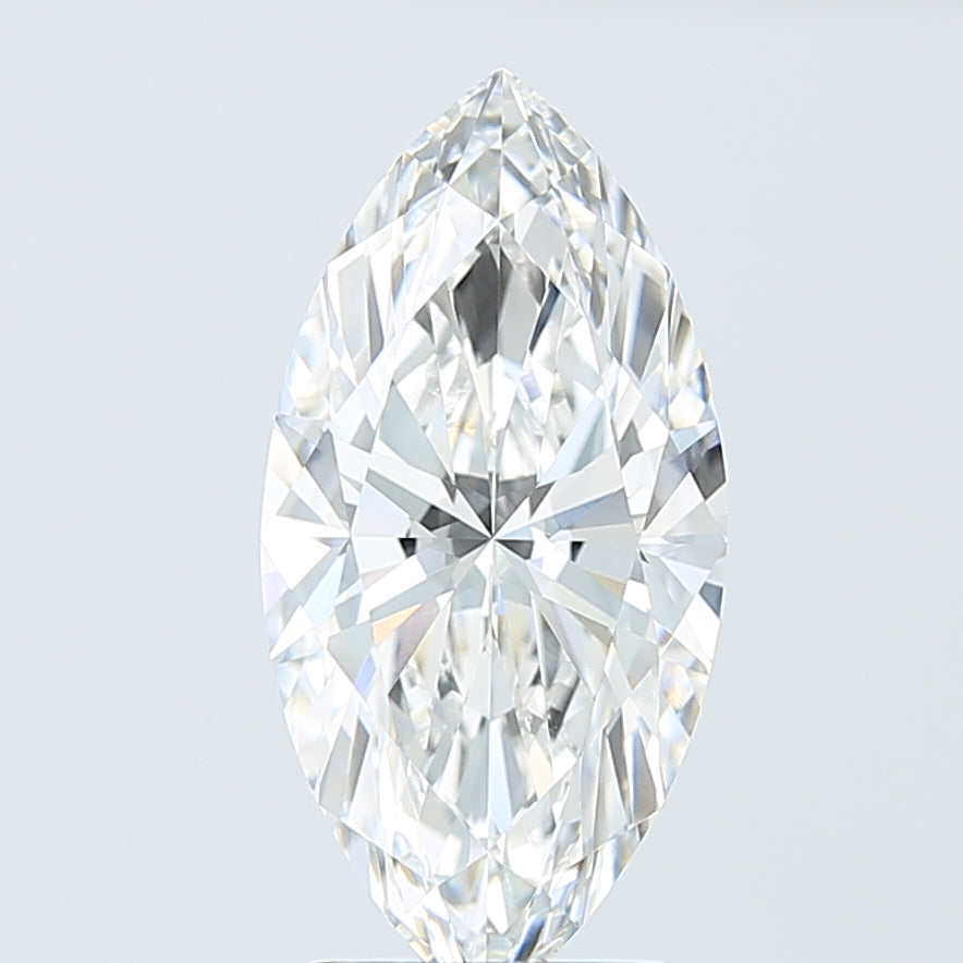 3.09 Carat Marquise Shaped, Ideal Cut, E Color, VVS2 Clarity, IGI Certified Lab Grown Diamond