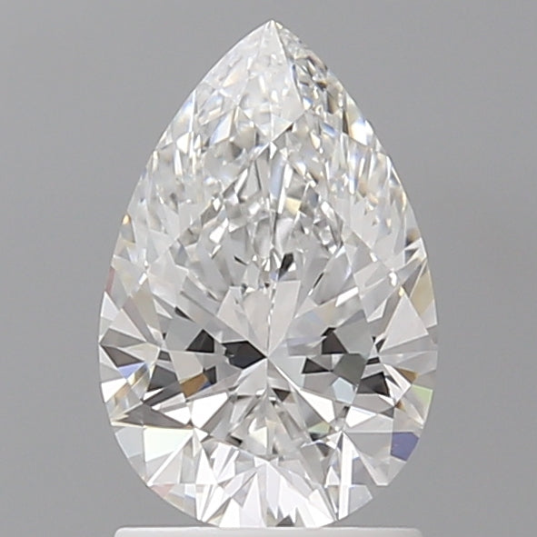 1.57 Carat Pear Shaped, Ideal Cut, E Color, VVS1 Clarity, IGI Certified Lab Grown Diamond