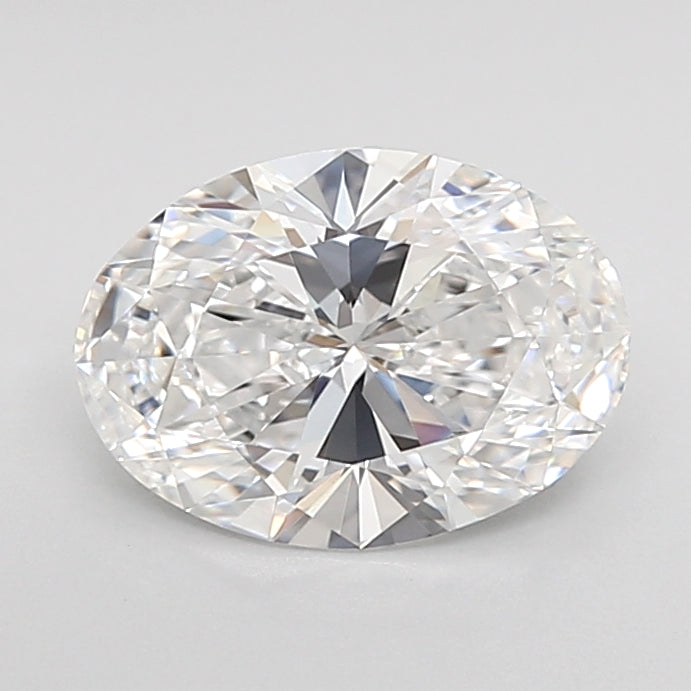 1.57 Carat Oval Shaped, Ideal Cut, D Color, VVS1 Clarity, IGI Certified Lab Grown Diamond