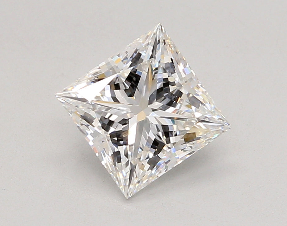 2.05 Carat Princess Shaped, Ideal Cut, E Color, VVS2 Clarity, IGI Certified Lab Grown Diamond