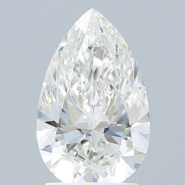 2.09 Carat Pear Shaped, Ideal Cut, F Color, VS1 Clarity, IGI Certified Lab Grown Diamond