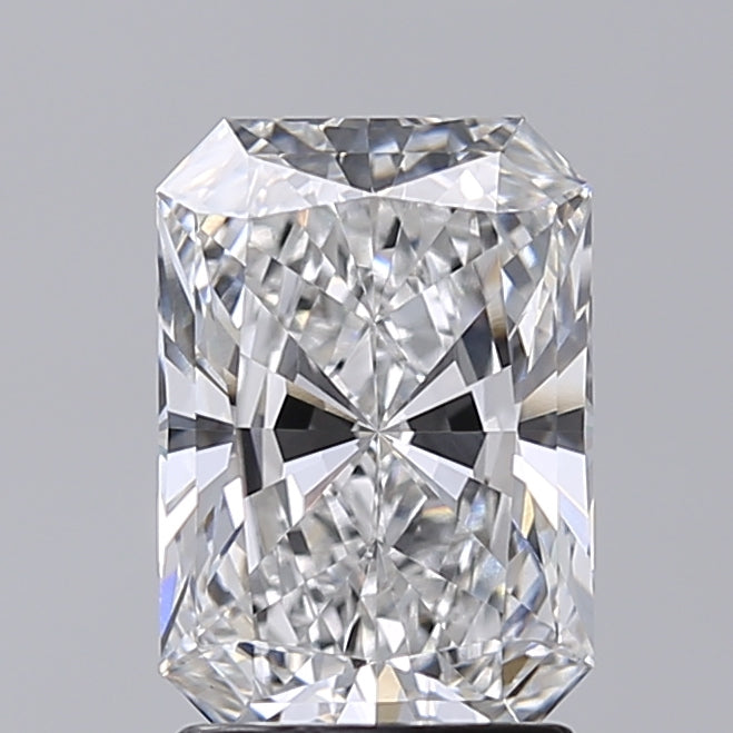 2.02 Carat Radiant Shaped, Excellent Cut, E Color, VVS2 Clarity, IGI Certified Lab Grown Diamond