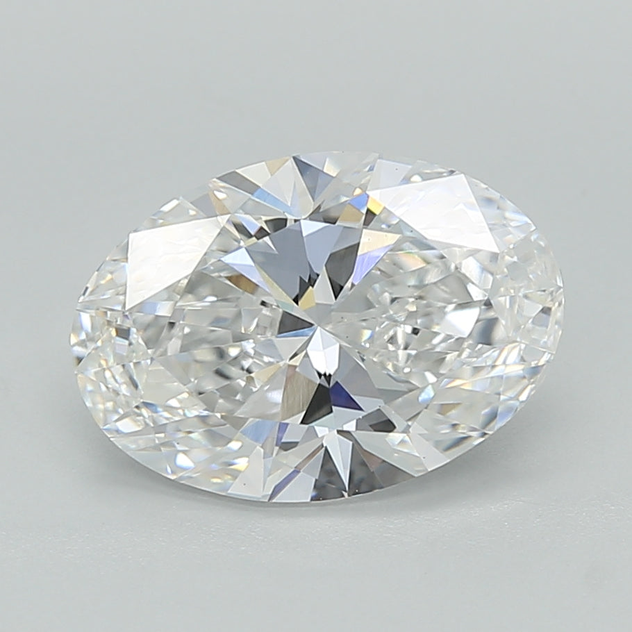2.50 Carat Oval Shaped, Ideal Cut, D Color, VS1 Clarity, IGI Certified Lab Grown Diamond