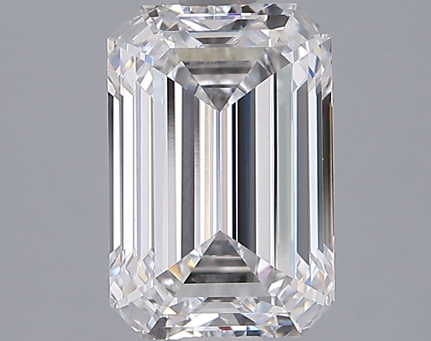2.53 Carat Emerald Shaped, Ideal Cut, D Color, VS1 Clarity, IGI Certified Lab Grown Diamond