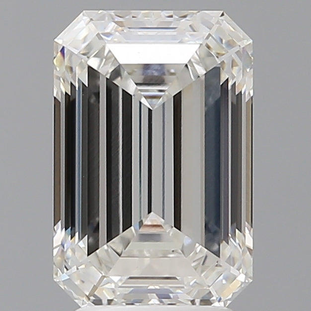 3.57 Carat Emerald Shaped, Ideal Cut, F Color, VVS2 Clarity, IGI Certified Lab Grown Diamond
