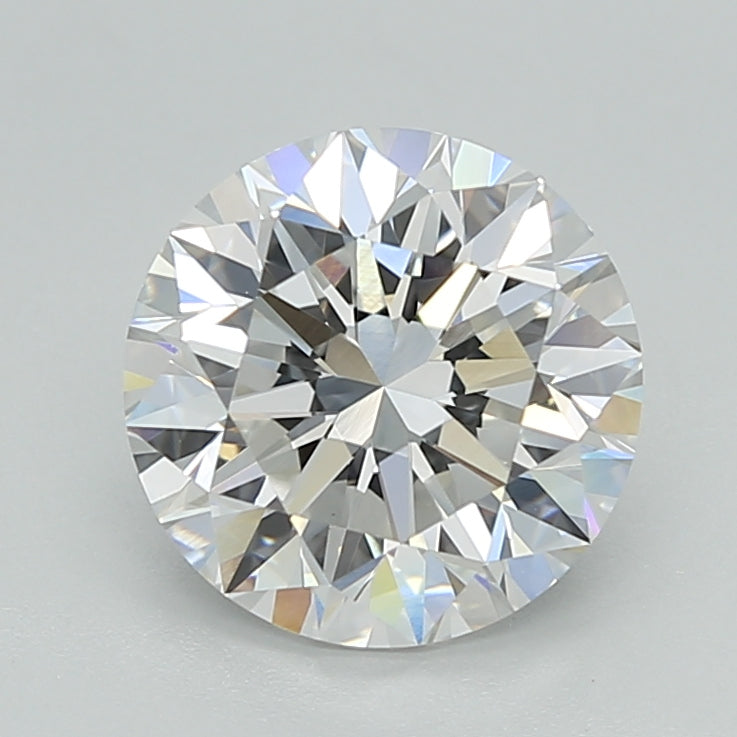 2.01 Carat Round Shaped, Excellent Cut, E Color, VVS2 Clarity, IGI Certified Lab Grown Diamond