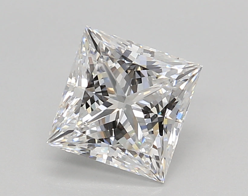 1.51 Carat Princess Shaped, Ideal Cut, D Color, VVS1 Clarity, IGI Certified Lab Grown Diamond