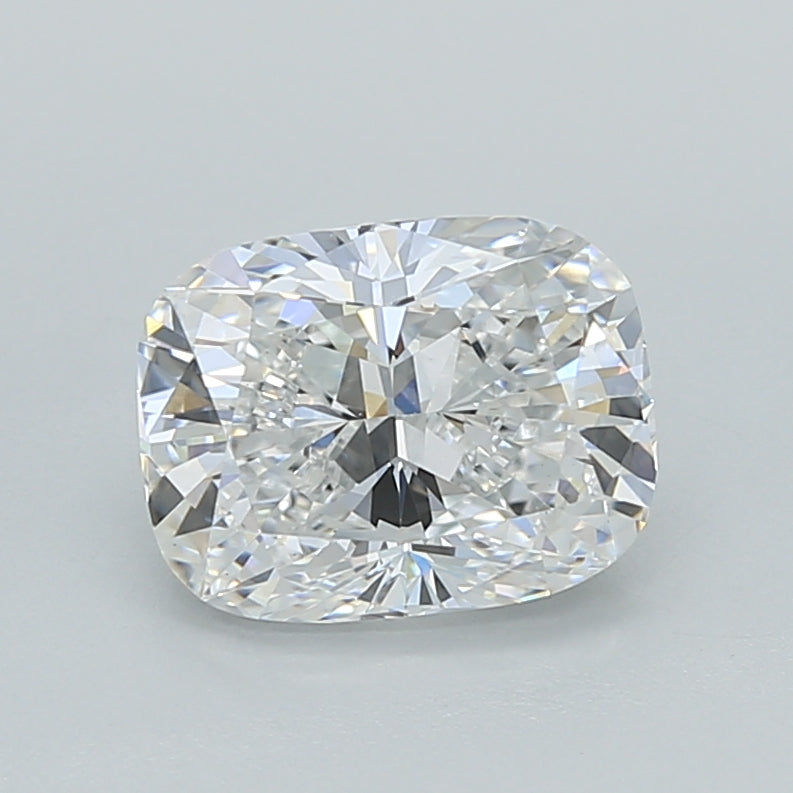 1.54 Carat Cushion Shaped, Ideal Cut, D Color, VVS2 Clarity, IGI Certified Lab Grown Diamond